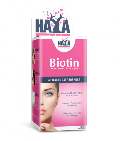 Biotin Maximum Strength 10,000 mcg. / 100 Tabs.